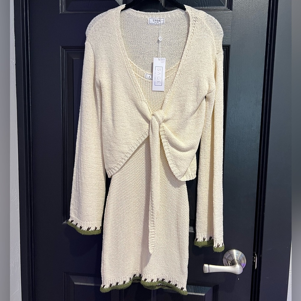 Knit Dress & Cardi Set NWT
